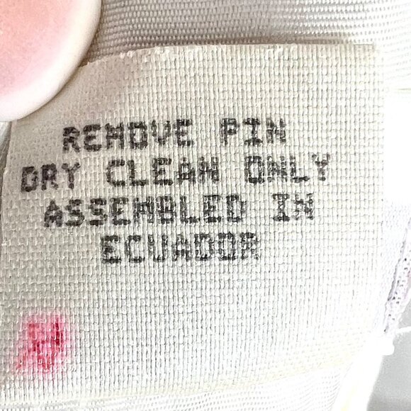 VTG White Lace Taffeta Flower Girl Communion Dress 12 Puff Sleeve Bow Nicole - Picture 12 of 12